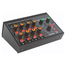 8-Kanals Mixer, 8 Kompakt Ljudmixer för Musikapplikation, Anslutning Av Musikinstrument, DJ-Sceneinspelning, EU-Kontakt