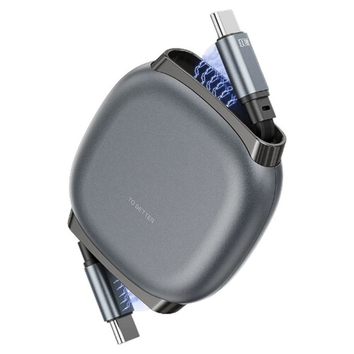 Retractable 100W USB C Cable for  Fast Charging Type C to Lighting Cable for  Laptop Phon Data Cord