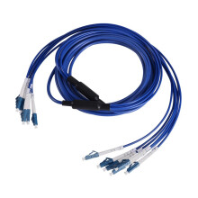 Cable de Fibra Óptica Armado LC 6 Núcleos 6LC-6LC Cable de Parche de Fibra Óptica de Modo Único de 5M