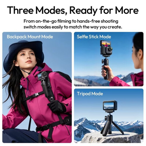 MT66  Quick- Release Tripod Stand Versatile Tripod Selfie Stick with  Strap for Bag for  Go Ultra 1