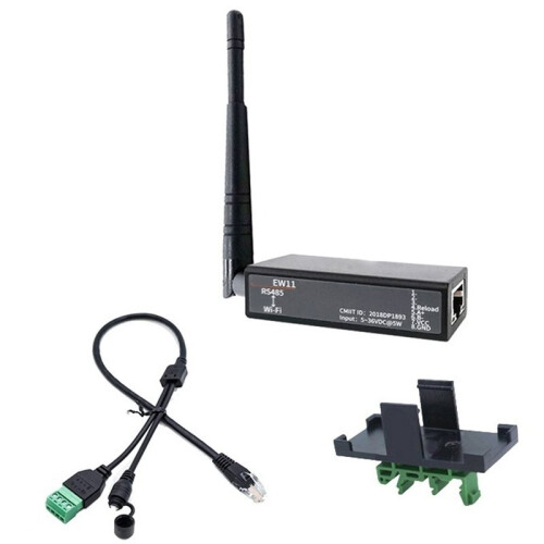 Serial Port RS485 to WiFi Serial Device Server EW11 Kit Support TCP/IP Telnet Modbus TCP Protocol IOT Data Transfer