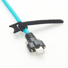 Neues CAT6A RJ45 GigE-Kabel mit Verriegelung, 10 Gigabit Geschirmtes Snagless RJ45 100W PoE Patchkabel, Horizontale Verriegelung 2m