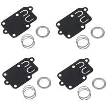 Kit de Joint de Diaphragme de Carburateur de 4 Ensembles Adapté pour Briggs Stratton 270026 272538 272538S 272637 3 à 5 pour Tiller
