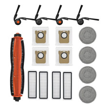 Compatible with Mijia 6 Pro PV21CN / 6 Max PV11CN Robot Vacuum Parts Hair-Cutting Brush Mop Brush HEPA Filter Dust Bag