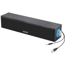 Long Strip USB Wired Dual Speakers Wooden Small Speaker Computer Notebook Sound Bar Desktop Heavy Low Pitch