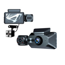 1080P Car Dash Cam Wifi 3 Channel Front Inside Rear Car Cam Night Vision Loop Recording Car Video Recorder Camera