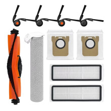 Pour Mijia 6 PV32CN Pièces de Remplacement pour Aspirateur Robot Kit de Remplacement Brosse Principale Rouleau de Serpillère Brosse de Bord