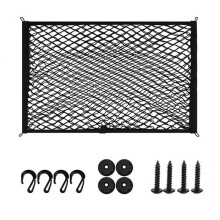 Elastic Double-Layer Car Trunk Storage Net 100x60cm Storage Net High-Elasticity Cargo Organizer Net Car Accessories