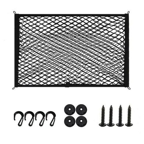 Elastic Double-Layer Car Trunk Storage Net 100x60cm Storage Net High-Elasticity Cargo Organizer Net Car Accessories