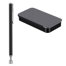 Telescopic Magnetic Pick Tool with Metal Storage Tin Box Portable Sewing Needle Pin Collector Organizer