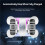 Light Charging Dock for  Joy Con & OLED Model Controller with RGB Light,Anti-Slip Stable 5