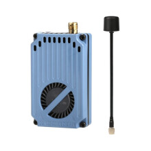 Émetteur Vidéo FPV 6.1G-7.2G 8W VTX 64CH PLL avec Antenne Large Bande Polarisée Circulaire pour Drone FPV Longue Portée