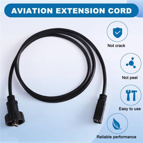 USB 2.0 Male/Female Aviation Extension Cable PCB Soldering Board Socket IP67 1