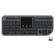 Teclado T808 Sem Fio com Mouse Touchpad , Driver Livre, Tudo em um, Portátil para Jogos e Escritório