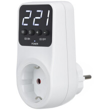 Automatic Voltage Protector 16A 230V Adjustable Power Surge Protection Volt Safe for Home Appliances EU Plug