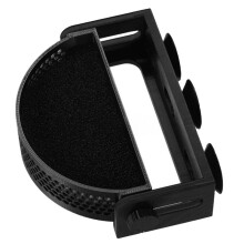 Avec des Ventouses, le Baffle de Filtre D'Aquarium Réglable Est Facile à Installer, Accessoire de Filtre D'Aquarium Noir.