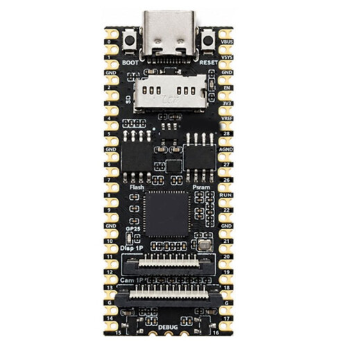 För Raspberry Pi  2 Pro RP2350A Linux Pro 8MB Utvecklingskort Display Pekskärm Kameraport
