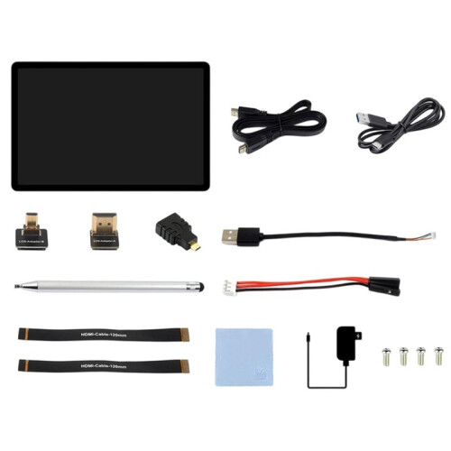 Módulo de Display LCD Touch Capacitivo 11EP-CAPLCD de 11 Polegadas para Raspberry Pi 1920x1200 Interface IPS Plugue UE