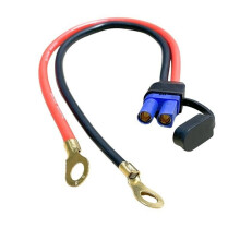EC5 Till O-Typ Terminal Motorcykel Nödstartkabel Hög Effekt 10AWG Linje Hane Hona Kontaktkabel 0.5m B