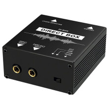DI BOX Professionell Passiv DI-Box Direktinjektionsljud Balanserad & Obalanserad Signalomvandlare med XLR TRS-Gränssnitt