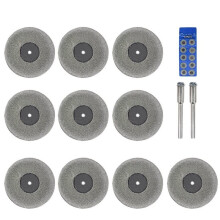 10pcs 40mm Diamond Cutting Disc Cut Off Rotary Tool Disk Circular Saw Blade for Wood Stone Plastic Glass Ceramic