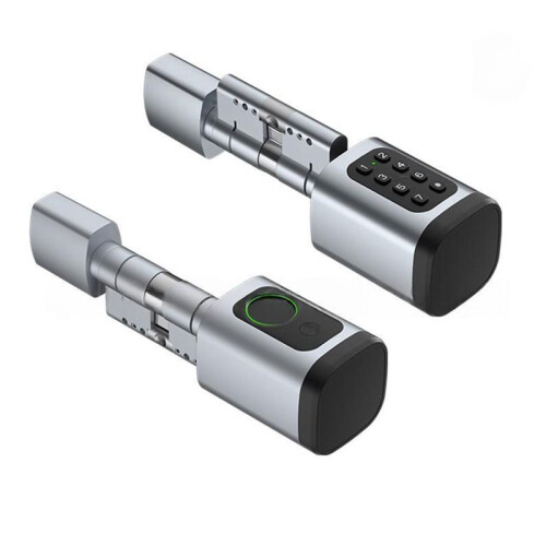 TTlock  Fingerprint Cylinder Electronic  Door Lock Digital Code Key Card Remote Control Adjustable 60-90mm