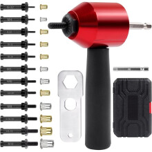 Rivet Nut Tool Adapter for Cordless Drill Electric Newly Labor-Saving Rivet, Professional Rivet Nut Tool Kit with Case