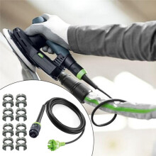 4m EU Plug AC Power Cable with 8PCS 35mm Hose Clips for CT15 E-Set CTL MIDI CTL 26E CTL 36E Vacuum Spare Parts