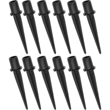 Metal Stakes Solar Lights Replacement Spike, 12 Pack Reinforced Ground Stakes, Replacement Nails for Garden Lights