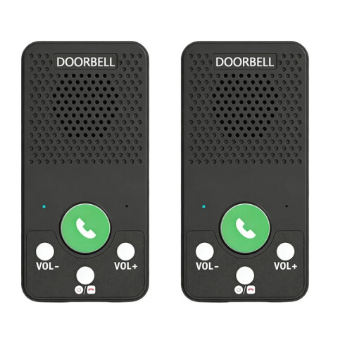 400m Lång Räckvidd Trådlöst Intercomsystem med 4 Klockor 8 Volymnivåer 2-Vägs Röstintercom för Hus Hem Fabrik