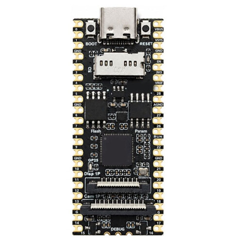For Raspberry Pi  2 RP2350A Linux Pro Board 16MB Flash 8MB PSRAM with  Card Slot Camera Display Port MCU