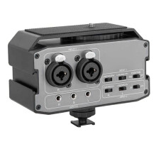CVM-AX3 Dual XLR/6,35mm/3,5mm Video-Audio-Mischer, Kameramischer für für für für DSLR-Kamera Mischpult