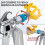 360 Degree Rotatable Airless Paint Sprayer Adapter Leak Resist Joint for Smooth Coating 8