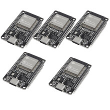 Placa de Desenvolvimento 5 Polegada Tipo C 30 Pinos ESP-WROOM-32 ESP32 ESP-32S CP2102 2.4GHz WiFi + Dual-Mode com AP STA