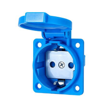 IP54 Waterproof Socket Panel Flip Protective Cover Wall Receptacle Outlet for Industrial and Outdoor Multi-Func Schuko