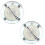 3pcs Gold-Plated MWO Polarized Optical Disc Lakhovsky Disc Multi-Frequency Oscillator Diameter 2.5cm 1