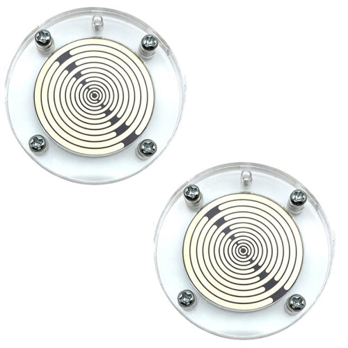 3pcs Gold-Plated MWO Polarized Optical Disc Lakhovsky Disc Multi-Frequency Oscillator Diameter 2.5cm