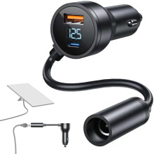 For Starlink Car Adapter, 3 in 1 12V to 20V 5A,100W Step Converter with Voltage Display for Cars, RVs, Yachts