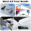Retractable 100W USB C Cable for  Fast Charging Type C to Lighting Cable for  Laptop Phon Data Cord 5