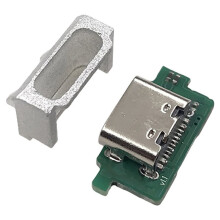 1 Stuk DIY Usb Poort USB-C USB Type-C Oplaadpoort Comfortabel voor GAMEBOY Micro-Oplaadpoort Zilver