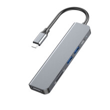6 USB C Hub to 4K -Compatible PD Fast Charge USB 3.0 2.0 HUB Type C Charging Docking for PC Laptop