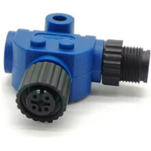 NMEA 2000 Terminators L Type Right Angle Connector for M12 Male 5 Pin to Female 5 Pin Marine NMEA 2000 Network Adapter