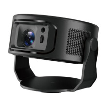 HY300MAX 720P Android 14 Projektor 200ANSI Wifi6 BT5.4 Kino Tragbarer Drehbarer Projektor 8K@30fps H726 EU-Stecker