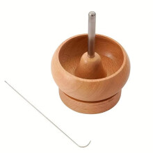 Bead Spinner for Jewelry Making,Effortless Rotating Clay Bead Spinner with Eye Beading Needles Beading Supplies