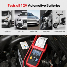 UNIT -T UT675A Bilbatteritestare CCA Internmotståndsanalysator med Start/Laddningssystemtest Online Rapportutskrift Kontroll