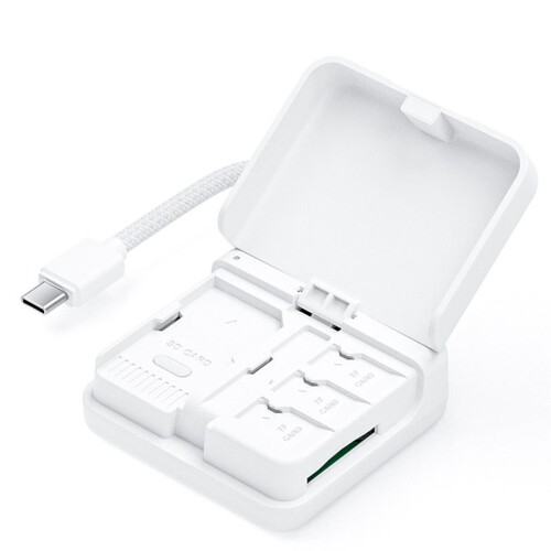 Type-C Multi-Functional High-Speed Card Reader  Flash Transfer Card Box Universal for  TF Cards Phones Computers