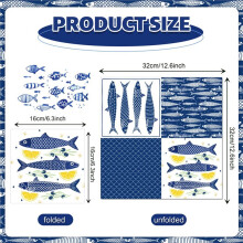 100pcs Fish Guest Napkins,Disposable Birthday Dinner Paper,Napkins for Party Decor Supplies Disposable Paper Towels