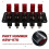 Auto Ignition  Panel Start Push Button LED Indicator for Racing Car Vehicles 12V 20A 5 Rocker Toggle  Panel 5