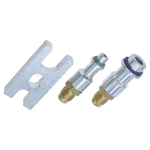 Car AC Leak Test Plug Stoppers AC Leak Detection Refrigerations HoseConnector AC Leak Detection Tool,2 Points + 5 Points 1