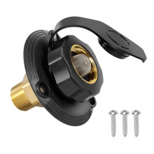 Entrée D'Eau pour VR avec Clapet Anti-Retour, Remplacement de L'Entrée D'Eau de Remplissage en Laiton, Connecteur de Tuyau D'Eau pour VR